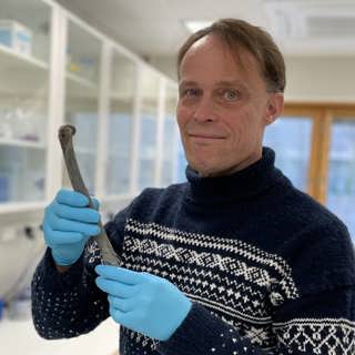 Benen från vikingatiden visar Anders Götherström hur stor inflyttningen var då