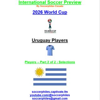 2026 FIFA World Cup – Uruguay Players – Part 2 of 2