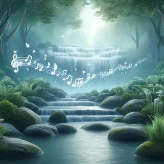 😴💧🎵 Soothe your MIND with the Harmony of the WATERFALL and the Musical SOFTNESS