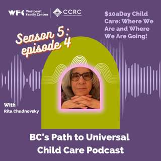 Season 5, Episode 4: Rita Chudnovsky - $10aDay Child Care: Where We Are and Where We Are Going!
