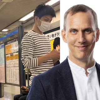 Med dolt ansikte i tunnelbanan: Johan Bergendorff, Tokyo