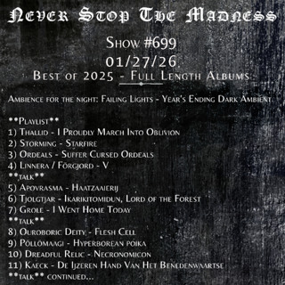 #699 - 01-27-26 - Best of 2025: Full Length Albums