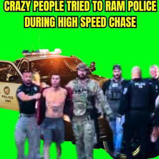 Crazy People Tried to Ram Police During High Speed Chase - Miami, Florida