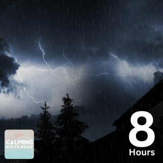 Relaxing Rain with Occasional Thunder (8 Hours) | White Noise for Sleeping