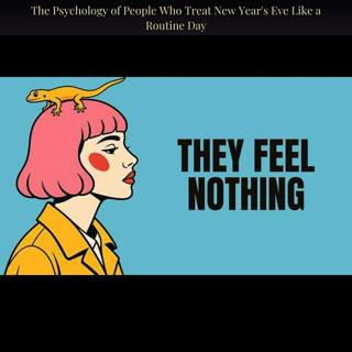 The Psychology of People Who Treat New Year's Eve Like a Routine Day