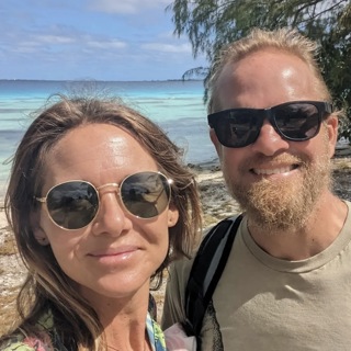 Erick and Jenny VanMalssen in the South Pacific