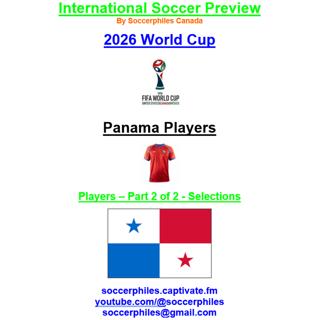 2026 FIFA World Cup – Panama Players – Part 2 of 2