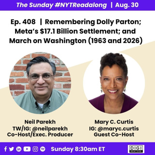 Ep. 408 - Dolly Parton, Meta's Settlement, March on Washington: 1963 and 2026