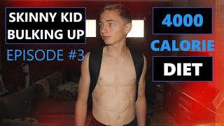 Skinny Kid Bulking Up Ep-3 | 4000 Calorie Diet & Full Day Of Eating | Day In The Life