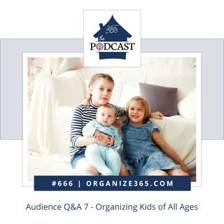 666 - Audience Q&A 7 - Organizing Kids of All Ages