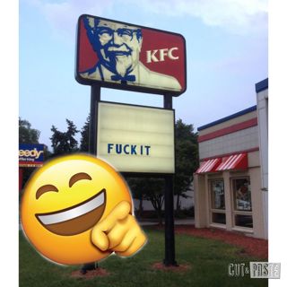 KFC EMPLOYEE THROWS BUCKET OF CHICKEN