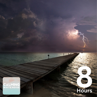 Tropical Island Thunderstorm (8 Hours) | Waves Crashing with Rain and Thunder Sound