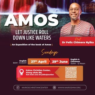A Reckoning Is Coming, Amos 1v1-2v3_Felix Chimera Nyika PhD.
