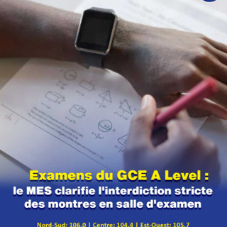 Examens du GCE A Level : le MES clarifie l'interdiction stricte des montres en salle d'examen
