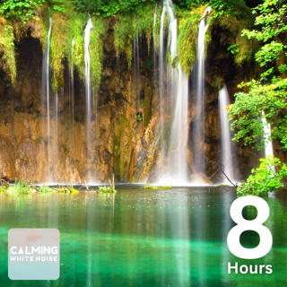 Waterfall + Bird Singing (8 Hours) | Waterfall Ambience for Study and Focus