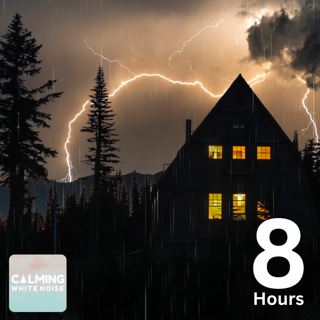 Close Thunder & Heavy Rain Sounds for Sleeping (8 Hours)