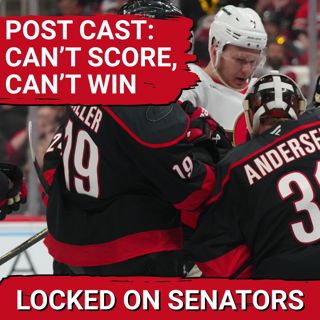 PLAYOFF POST CAST: OTTAWA SENATORS FRUSTRATED BY STINGY CAROLINA HURRICANES IN GAME ONE SHUTOUT LOSS