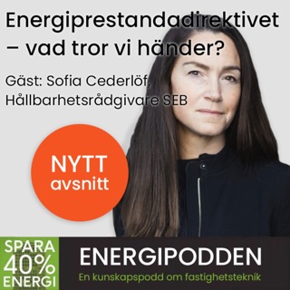 Energiprestanda direktivet – vad tror vi händer? Sofia Cederlöf hållbarhetsrådgivare SEB