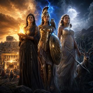 The Three Virgin Goddesses of Olympus — The Power the Greeks Built Into Refusal