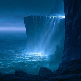 Distant Ocean Cliff White Noise | Continuous Wind and Surf