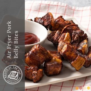 Air Fryer Pork Belly Bites