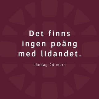 Det finns ingen poäng med lidandet – Robert Eriksson