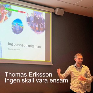 Thomas Eriksson från föreningen "Ingen skall vara ensam - högtider i gemenskap"