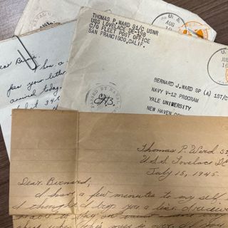 The Ward Brothers -Bernard and Thomas, US Navy. Robert and Edward US Army - LETTERS SENT HOME!