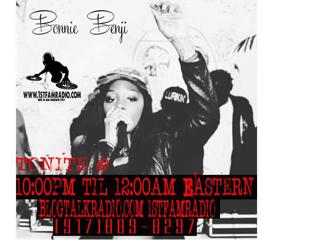 BONNIE BENJI  SPEAKS  WITH 1ST FAM RADIO