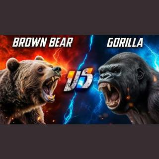 Brown Bear vs. Gorilla