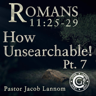 Romans 11: 25-29, How Unsearchable! Pt. 7 | Romans Chapter 11