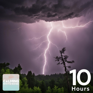 ⛈️ 10 HOURS of Relaxing Rain and Thunder Sounds for Sleep and Study