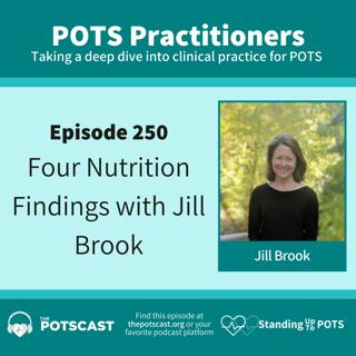 Four nutrition findings with Jill Brook, MA