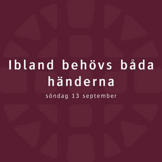 Ibland behövs båda händerna – Robert Eriksson