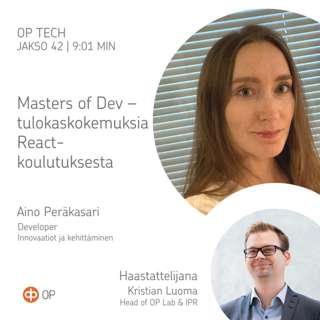 #42 – Masters of Dev – tulokaskokemuksia React-koulutuksesta