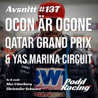 137. Ocon är Ogone, Qatar Grand Prix & Yas Marina Circuit