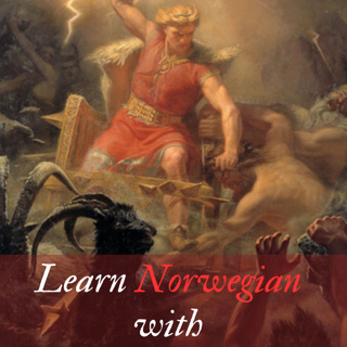 Learn Norwegian with Norse Mythology - Tor fisker Midgardsormen