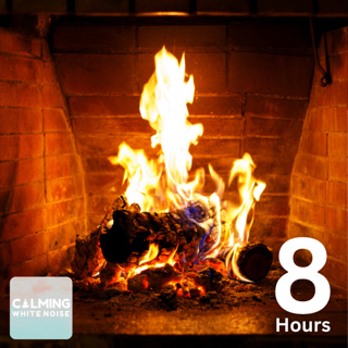 Warm Fireplace Ambience (8 hours) | Fireplace Burning & Crackling Sounds for Relaxing