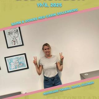 19/8, 2025 - Namn & downs med Carin Sollenberg
