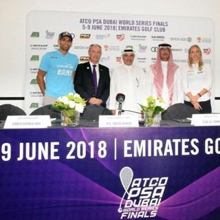 Episode 034 Dubai Super Series Media Day; Simon Rosner, Camille Serme and Nick Matthew