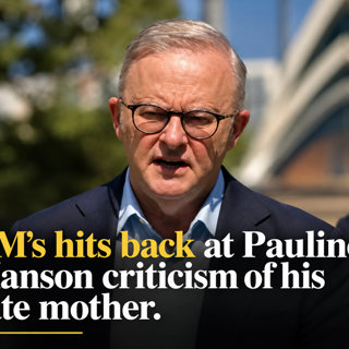 P-M's Emotional Response to Pauline Hanson's Criticism of his Late Mother 