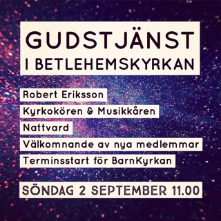 Predikan 2 september 2018
