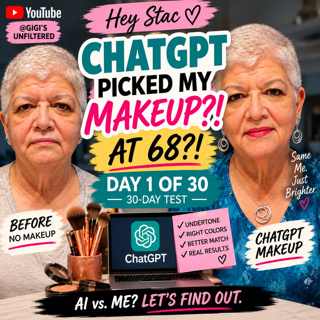I Let ChatGPT Pick My Makeup at 68 — Now I’m Testing It for 30 Days