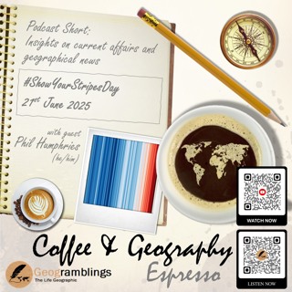 Coffee & Geography Espresso - 9 - #ShowYourStripesDay with Phil Humphries
