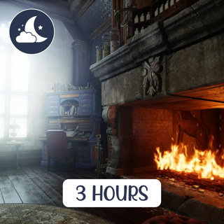 Harry Potter Sleep & Relaxation Soundscape - Cozy Hogwarts Study Ambience with Morning Rain