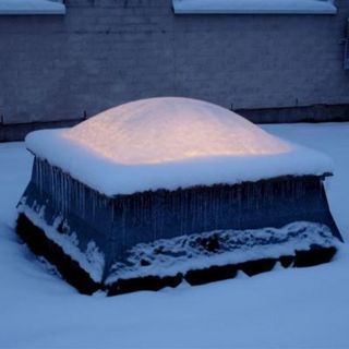 Snow and Ice on Skylight ASMR - 10 Hours Sleep Sound