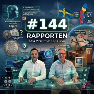 #144 Sverige-valget, Hormuz, olje, patogen, pengemonopol, AI-armageddon og Zero to One