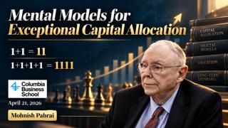 Mental Models by Mohnish Pabrai at Heilbrunn Center for Graham and Dodd Investing on April 21, 2026