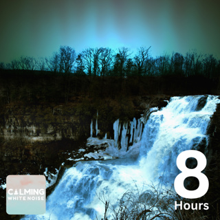 Starlight Waterfall + Cricket Sound for Study (8 Hours) | White Noise for Studying