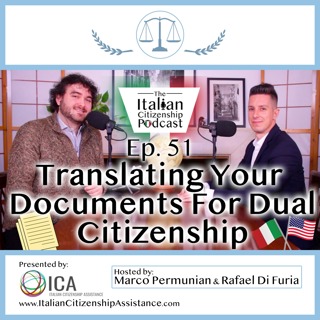 Translation of Documents For Italian Dual Citizenship by Descent (Jure Sanguinis & 1948 cases)